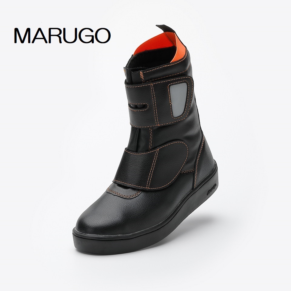 耐熱 靴跡が付きにくい舗装用靴 マルゴ 推奨 ご予約品 道路くん #105 反射材 塗装用靴 鋼鉄先芯 MARUGO 安全靴