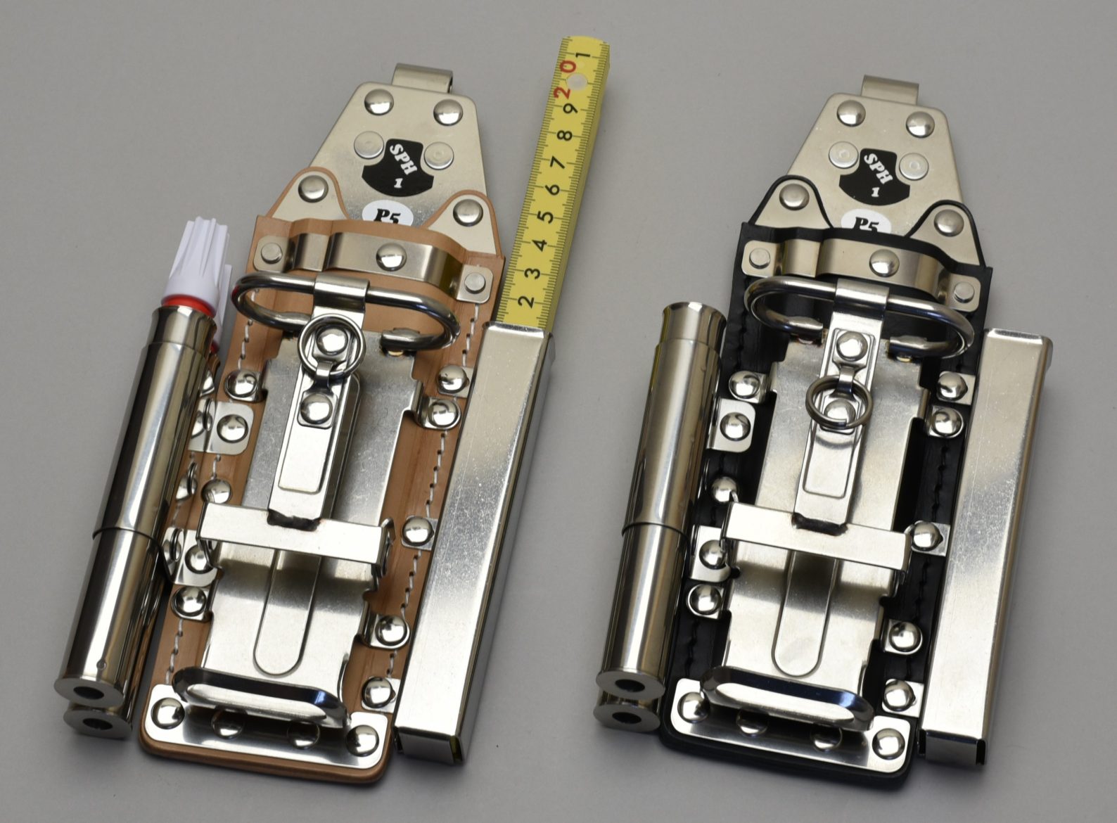 MIKI SPH1 P5-N ナチュラル ハッカーケース ハッカー 買取 カッター 折尺 16mm用マーカー×２ 安全帯 ブラック ベルト 5連 鉄筋 新品未使用 三貴 BX 作業工具