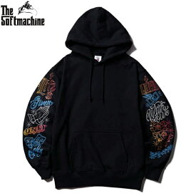 SOFTMACHINE ソフトマシン WAY OF LIVING HOODED カブリパーカー BLACK