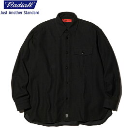 定価25300円 20%OFF / RADIALL ラディアル HOT BOX - REGULAR COLLARED SHIRT L/S CPOシャツ BLACK