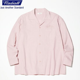 RADIALL ラディアル SANTA MADRE - OPEN COLLARED SHIRT L/S オープンカラーシャツ SMOKE PINK