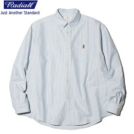 RADIALL ラディアル CHRAM - B.D. COLLARED SHIRT L/S ボタンダウンシャツ STRIPE