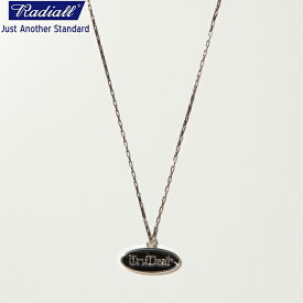 RADIALL ラディアル TRUE DEAL - SIGNET NECKLACE シグネットネックレス シルバー 925 SILVER COLOR:BLACK