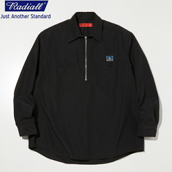楽天市場】RADIALL ラディアル DOOBIE CAT - HALF ZIP SHIRT L/S 