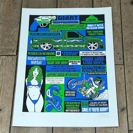 -10- MIKE GIANT マイクジャイアント "SLOPPENHEIMER" GREEN/BLUE POSTER ポスター