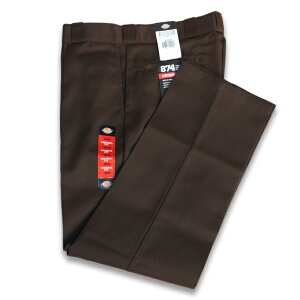 DICKIES 874 WORK PANTS DARK BROWN�@�f�B�b�L�[�Y ���|�N�p���c