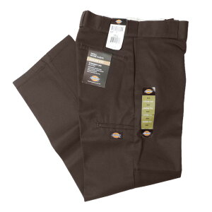 DICKIES �f�B�b�L�[�Y #85283DB LOOSE FIT DOUBLE KNEE WORK PANTS ���[�Y�t�B�b�g �_�u���j�[���[�N�p���c COLOR: DARK BROWN
