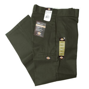 DICKIES �f�B�b�L�[�Y #85283OG LOOSE FIT DOUBLE KNEE WORK PANTS ���[�Y�t�B�b�g �_�u���j�[���[�N�p���c COLOR: OLIVE GREEN