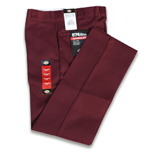 DICKIES 874 WORK PANTS MAROON�@�f�B�b�L�[�Y ���|�N�p���c