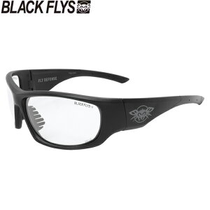 BLACK FLYS �u���b�N�t���C�Y FLY DEFENSE (SAFETY GLASSES) MATT BLACK/CLEAR �c������ �Z�[�t�e�B�[�O���X