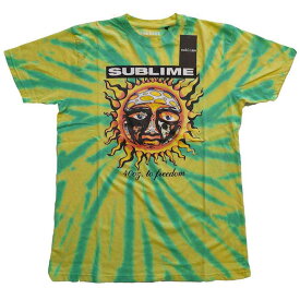 SUBLIME サブライム 40oz TO FREEDOM WASH COLLECTION TEE タイダイ Tシャツ GREEN/YELLOW