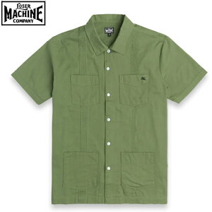 LOSERMACHINE(LOSER MACHINE)�z ���[�U�[�}�V�[�� GUAPO S/S GUAYABERA SHIRT �����V���c �L���[�o�V���c OLIVE