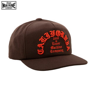 �yLOSERMACHINE(LOSER MACHINE)�z ���[�U�[�}�V�[�� -FANATIC- SNAPBACK CAP �L���b�v BROWN