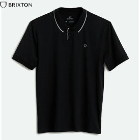 定価9900円 20%OFF!! / BRIXTON ブリクストン "PROPER" S/S POLO KNIT ポロシャツ BLACK