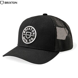 BRIXTON ブリクストン "CREST" X MP SNAP BACK MESH CAP スナップバック メッシュキャップ BLACK/BLACK