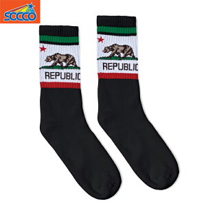 SOCCO CREW SOCKS(�X�l��j �\�b�R�[ �\�b�N�X CALI BEAR BLACK