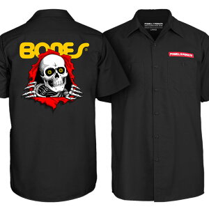 POWELL PERALTA �p�E�G���y�����^ RIPPER WORK SHIRT �������[�N�V���c BLACK