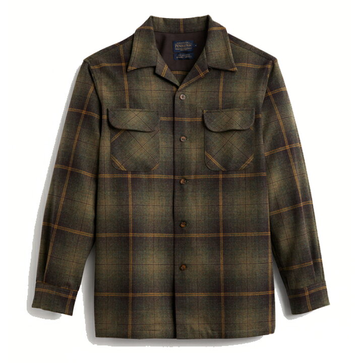 楽天市場】PENDLETON ペンドルトン BOARD SHIRTS GREEN/BROWN OMBRE 