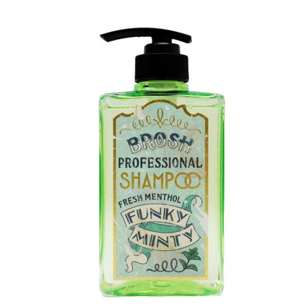 BROSH POMADE 브로쉬 BROSH SHAMPOO FUNKY MINTY 샴푸 병