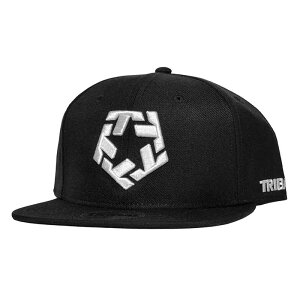 TRIBAL STREETWEAR �g���C�o�� �X�g���[�g�E�F�A T-STAR SNAPBACK CAP �X�i�b�v�o�b�N�L���b�v BLACK/WHITE