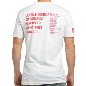 IN-N OUT BURGER �C���A���h�A�E�g�o�[�K�[ MENU T�V���c WHITE