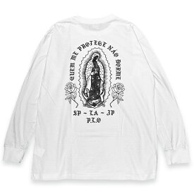 PINCHE LOCO ORIGINAL ピンチェロコオリジナル - GUADALUPE LONG SLEVE 長袖Tシャツ WHITE