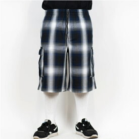FB COUNTY エフビーカウンティ CARGO CHECKER SHORTS ショーツ ハーフパンツ ROYAL/GREY/WHITE