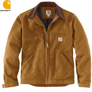 CARHARTT �J�[�n�[�g #103828 J01 Relaxed Fit Duck Blanket Lined Detroit Jacket �W���P�b�g CARHARTT BROWN