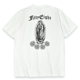 FIFTY EIGHT フィフティーエイト Tシャツ "GUADALUPE" WHITE Tシャツ