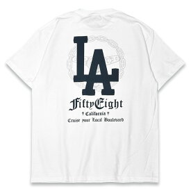 FET-014 FIFTY EIGHT フィフティーエイト -LOCAL BOULEVARD- WHITE Tシャツ