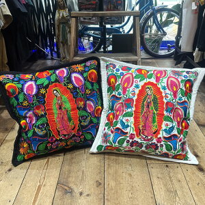 ESTRELLA STANDARD GXgX^_[h yGUATEMALAzGuadalupe Embroidered Cushion Cover-B OA_[yxJ[[ hJ NbV CeA