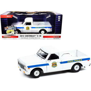 GREENLIGHT O[Cg 1/24SCALE Hot Pursuit Series 3 - 1972 Chevrolet C10 Delaware State Police (White)