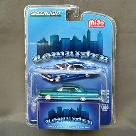 GL-947 GREENLIGHT -GREEN MACHINE- MIJO EXCLUSIVE Lowrider 1964 Chevrolet Impala SS – Blue- Limited 4,800 Pieces
