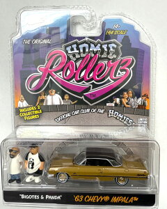 GL-094 GREENLIGHTxDGA HOMIE ROLLERZ 2025 SERIES1 1963 CHEVROLET IMPALA SS Hard Top w/ Bigotes & Panda 1/64SCALE �~�j�J�[ -CHASE-