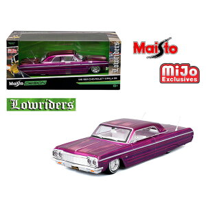 32547-PU MAISTO 1/24SCALE 1964 Chevrolet Impala SS Lowrider ? PURPLE ? Design Lowriders ?�@���[���C�_�[�~�j�J�[