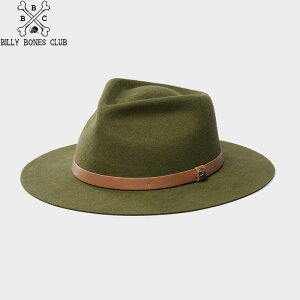�艿14850�~ 20%OFF /BILLY BONES CLUB �r���[�{�[���Y�N���u Greened Out - Wide Brim Fedora �E�[���n�b�g