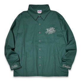 KUSTOMSTYLE カスタムスタイル KSLS2518GR "CYPRESS" LONG SLEEVE SHIRTS JACKET シャツジャケット COLOR*GREEN