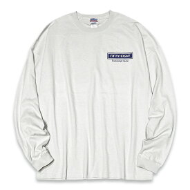 KUSTOMSTYLE カスタムスタイル x FIFTY EIGHT コラボレーション KSFE002LTFGY -TRU- LONG SLEEVE TEE ビッグシルエット ロンT FROST GREY