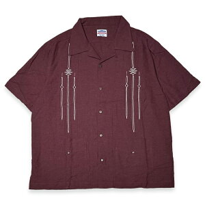�艿15950�~ SALE30%OFF / KUSTOMSTYLE �J�X�^���X�^�C�� KSSS2405BG JURIUS CAESAR GUAYABERA SHORT SLEEVE SHIRTS �O�@�W���x�[���V���c �L���[�o�V���c ���� -BURGUNDY-