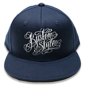 KUSTOMSTYLE �J�X�^���X�^�C�� KSCP1101NY NORM LOGO SNAP BACK CAP NAVY
