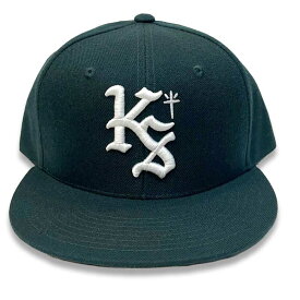 KUSTOMSTYLE KSCP1807HG "LOCK CITY" SNAP BACK CAP CARDINAL HUNTER GREEN