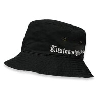 KUSTOMSTYLE カスタムスタイル KSBH0905BK -OLD ENGLISH- BUCKET HAT バケットハット BLACK