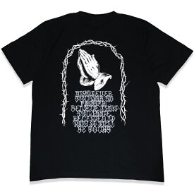 定価4950円 SALE!! 2980円 /KUSTOMSTYLE カスタムスタイル KST2205BK "ASK IN PRAYER" BLACK Tシャツ