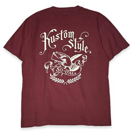 KUSTOMSTYLE カスタムスタイル KST2421BG "LETTER" BURGUNDY Tシャツ
