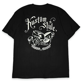 KUSTOMSTYLE カスタムスタイル KST2421BK "LETTER" BLACK Tシャツ
