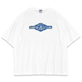 KUSTOMSTYLE カスタムスタイル KST1916WH -SOUP UP & RESTYLING- ワイドシルエット ビッグサイズTシャツ COLOR* WHITE