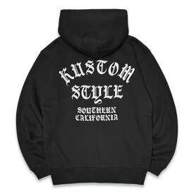 P20 KUSTOMSTYLE カスタムスタイル KSP2411BK -SHADES LOGO- ZIP HOODIE ジップパーカー COLOR*BLACK