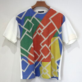 【楠本質店/元住吉】イッセイミヤケ メン/ISSEY MIYAKE MEN　Tシャツ　ME83JK143　サイズ2　マルチカラー　メンズ【中古】