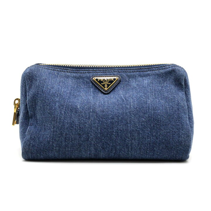 楽天市場】【楠本質店/元住吉】PRADA/プラダ デニムポーチ INA693 