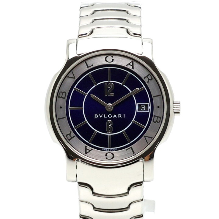 楽天市場】【楠本質店/元住吉】ブルガリ/BVLGARI ソロテンポ ST35S 青  